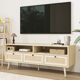 ToolCat Farmhouse/Rustic Oak Tv Cabinet (Accommodates TVs up to 55-in)