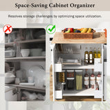 Kahomvis White Mdf Base with Wood Top Rolling Kitchen Island (29-in x 54-in x 36.8-in)
