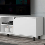 ToolCat Modern/Contemporary White Tv Cabinet (Accommodates TVs up to 70-in)