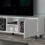 ToolCat Modern/Contemporary White Tv Cabinet (Accommodates TVs up to 70-in)