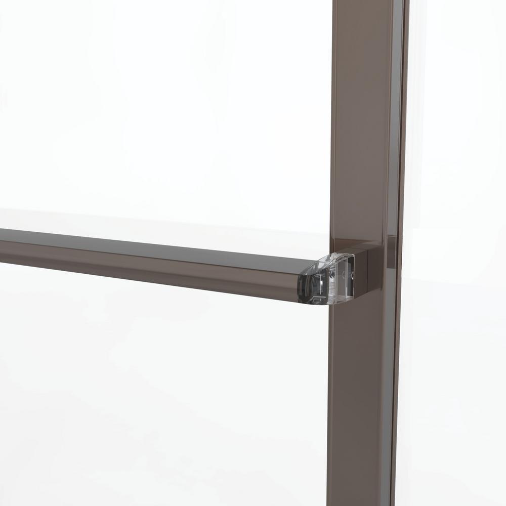 Deluxe 56 in. x 56 in. Framed Sliding Tub Door in Oil Rubbed Bronze - Super Arbor
