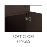 Design House Brookings 30-in W x 21-in H x 12-in D Espresso Maple Wall Ready To Assemble Plywood Cabinet (Recessed Panel Shaker Door Style)