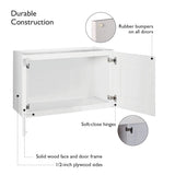 Design House Brookings 30-in W x 18-in H x 12-in D White Unfinished Maple Wall Fully Assembled Plywood Cabinet (Recessed Panel Shaker Door Style)