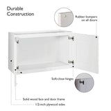 Design House Brookings 24-in W x 12-in H x 12-in D White Maple L-shaped Corner Wall Fully Assembled Plywood Cabinet (Recessed Panel Shaker Style)