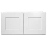 Design House Brookings 36-in W x 18-in H x 12-in D White Unfinished Maple Wall Fully Assembled Plywood Cabinet (Recessed Panel Shaker Door Style)