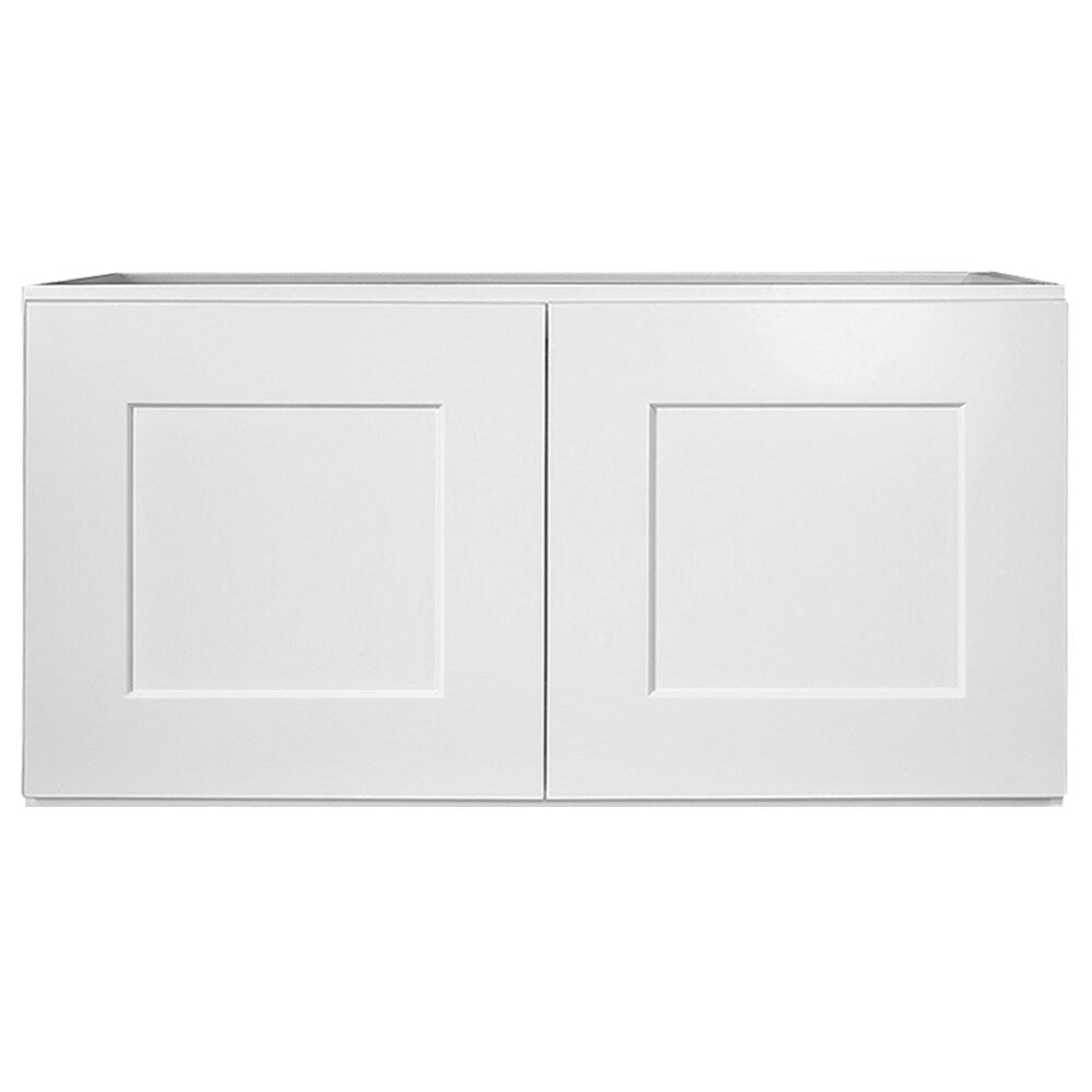 Design House Brookings 24-in W x 12-in H x 12-in D White Maple L-shaped Corner Wall Fully Assembled Plywood Cabinet (Recessed Panel Shaker Style)