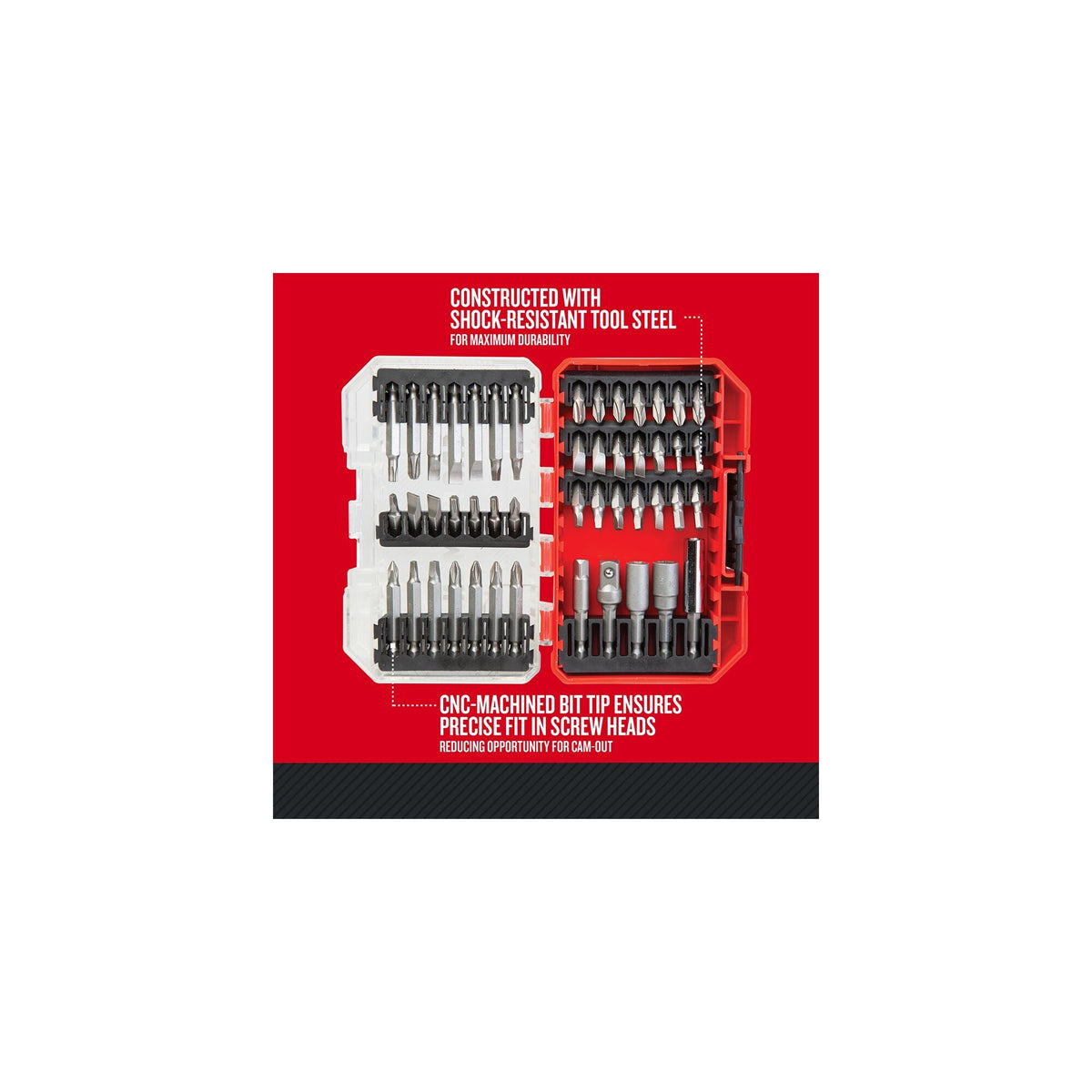 CRAFTSMAN 47-Piece Steel Hex Shank Screwdriver Bit Set, CMAF1247