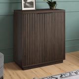 Hailey Home Mansfield Alder Brown 2-Shelf Office Cabinet