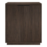 Hailey Home Mansfield Alder Brown 2-Shelf Office Cabinet