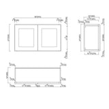Design House Brookings 36-in W x 21-in H x 12-in D Espresso Maple Wall Ready To Assemble Plywood Cabinet (Recessed Panel Shaker Door Style)