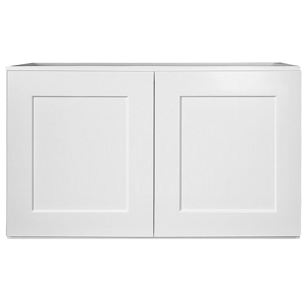 Design House Brookings 36-in W x 21-in H x 12-in D White Maple Wall Ready To Assemble Plywood Cabinet (Recessed Panel Shaker Door Style)