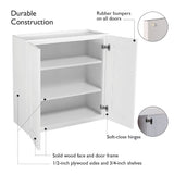 Design House Brookings 33-in W x 36-in H x 12-in D Espresso Maple Wall Ready To Assemble Plywood Cabinet (Recessed Panel Shaker Door Style)