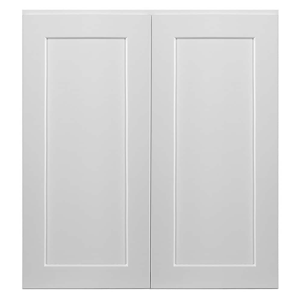 Design House Brookings 33-in W x 36-in H x 12-in D White Maple Wall Ready To Assemble Plywood Cabinet (Recessed Panel Shaker Door Style)