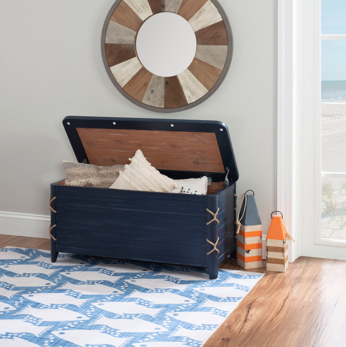 Linon Blue Cedar Chest