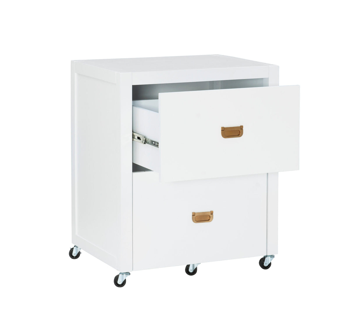 Linon White 2-Drawer 22-in File Cabinet
