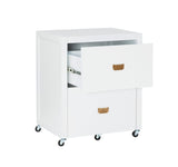 Linon White 2-Drawer 22-in File Cabinet