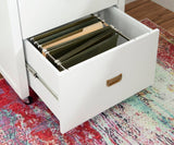 Linon White 2-Drawer 22-in File Cabinet