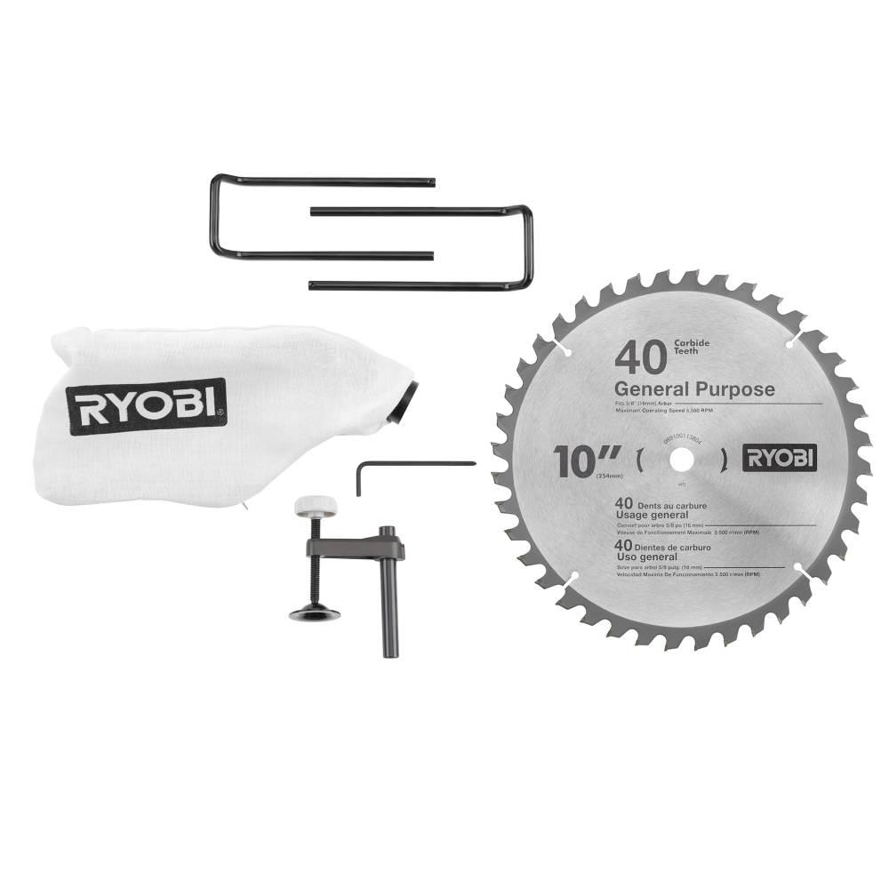 15 Amp 10 in. Sliding Compound Miter Saw and 18-Volt Cordless Airstrike ONE+ Brad Nailer - Super Arbor