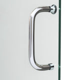 Infinity-Z 56 to 60 in. x 58 in. Semi-Frameless Sliding Tub Door in Brushed Nickel - Super Arbor