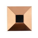 Deckorators 4-in x 4-in 5-Lumen 1-Watt Copper Battery-operated LED Outdoor Post Cap Light (6500 K)