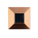 Deckorators 4-in x 4-in 7-Lumen 1-Watt Copper Battery-operated LED Outdoor Post Cap Light (6500 K)