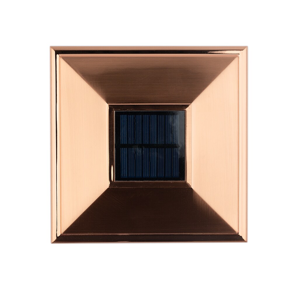 Deckorators 6-in x 6-in 6-Lumen 1-Watt Copper Battery-operated LED Outdoor Post Cap Light (6500 K)