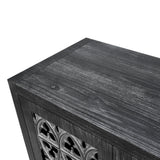 SINOFURN Traditional Black Tv Cabinet (Accommodates TVs up to 65-in)