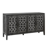 SINOFURN Traditional Black Tv Cabinet (Accommodates TVs up to 65-in)