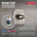 Delta Trinsic 0.5-in ID Matte Black Bathtub/Shower Escutcheon Trim Ring, 6.5-in Dia