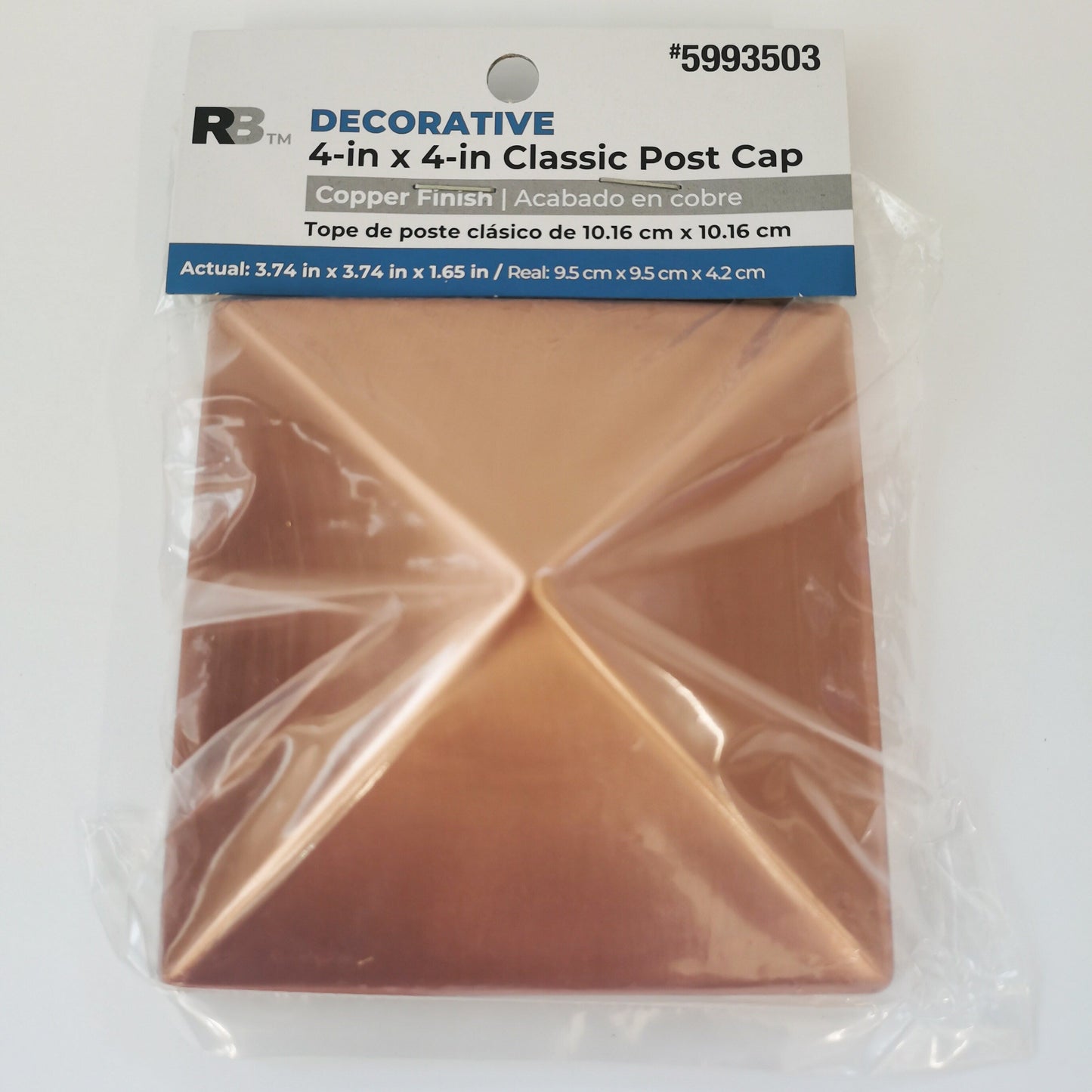 RELIABILT 4-in x 4-in Classic Copper Metal Deck Post Cap