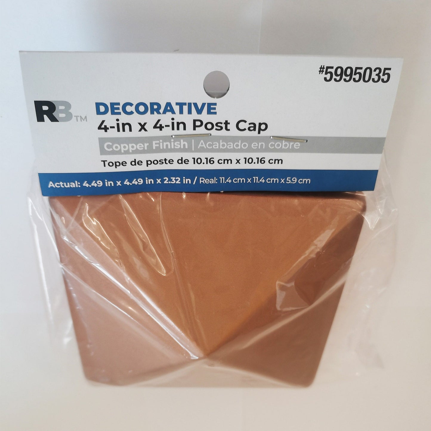 RELIABILT 4-in x 4-in Copper Metal Deck Post Cap