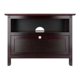 Winsome Wood Zara Transitional Espresso Tv Cabinet (Accommodates TVs up to 32-in)