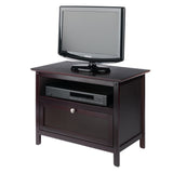 Winsome Wood Zara Transitional Espresso Tv Cabinet (Accommodates TVs up to 32-in)