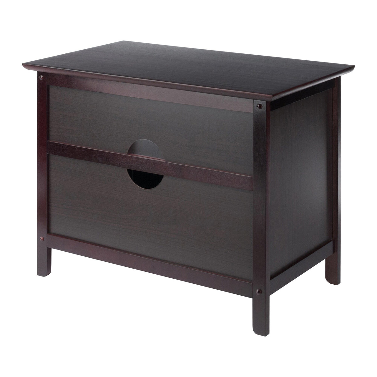 Winsome Wood Zara Transitional Espresso Tv Cabinet (Accommodates TVs up to 32-in)