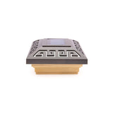 Deckorators 4-in x 4-in 2-Lumen 1-Watt Bronze Solar LED Outdoor Post Cap Light (3000 K)