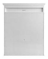 allen + roth 24.75-in x 30.25-in Surface Mount White Mirrored Soft Close Medicine Cabinet