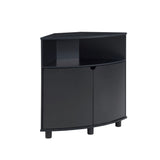 Furniture of America Leto Black Contemporary/Modern Mdf Media Cabinet