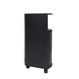 Furniture of America Leto Black Contemporary/Modern Mdf Media Cabinet