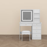 FUFU&GAGA Contemporary White Console Table with Drawer - Multi-Functional Kitchen Cabinet and Chic Style Buffet Sideboard