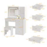 FUFU&GAGA Contemporary White Console Table with Drawer - Multi-Functional Kitchen Cabinet and Chic Style Buffet Sideboard