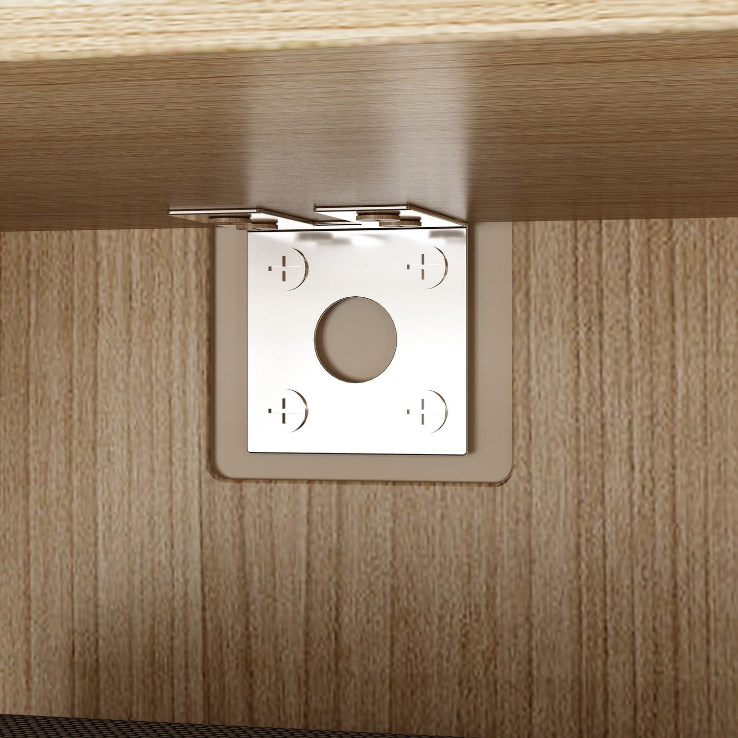 FUFU&GAGA Modern/Contemporary Brown+White Tv Cabinet (Accommodates TVs up to 70-in)