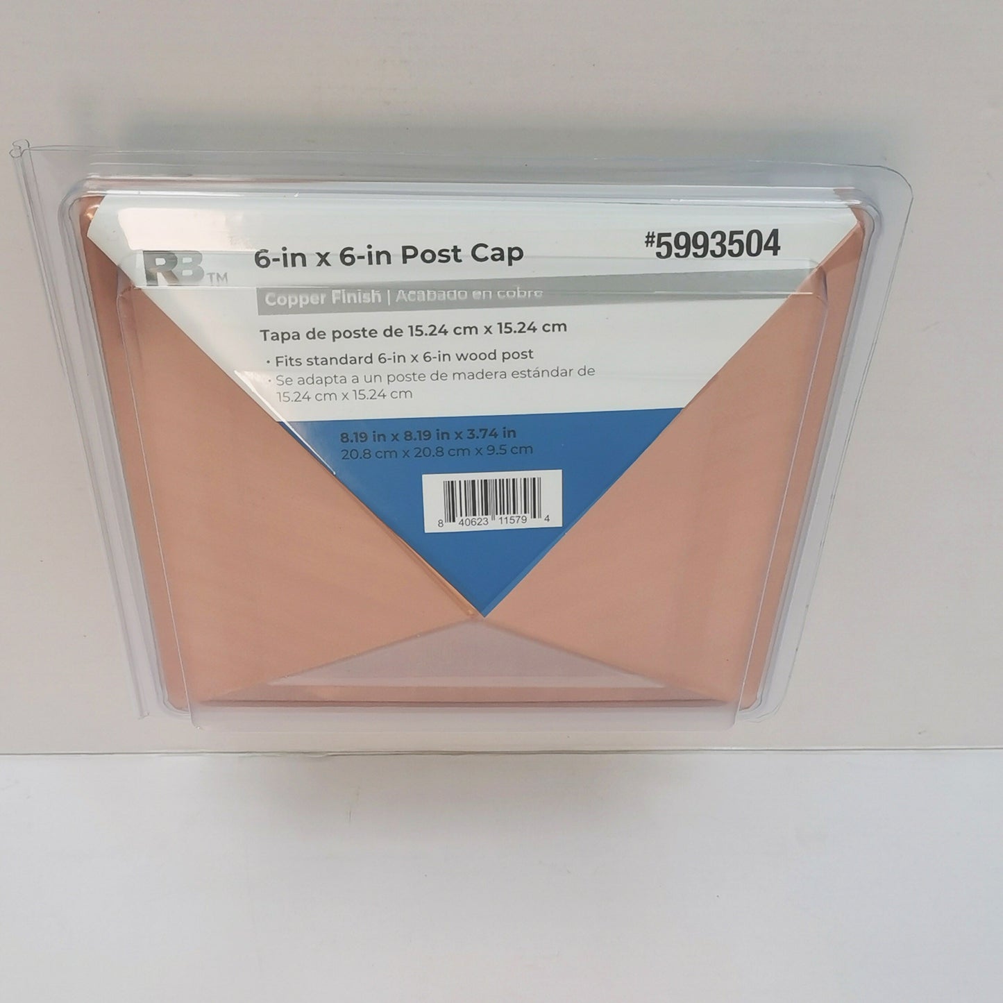 RELIABILT 6-in x 6-in Copper Plastic Deck Post Cap