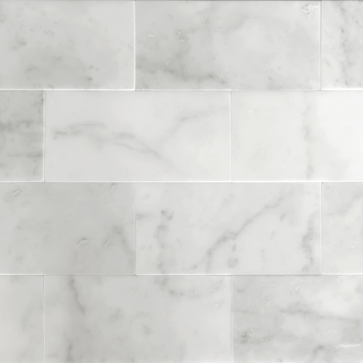 SUNWINGS Subway Carrara White 3-in x 6-in Honed Natural stone Marble Marble look Peel and stick Mosaic Wall Tile product image