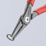 KNIPEX 5.6-in Internal Circlip Pliers, Straight Tips (48 11 J1)