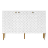 Mondawe 29.5 in. 3-Door Accent Cabinet, White