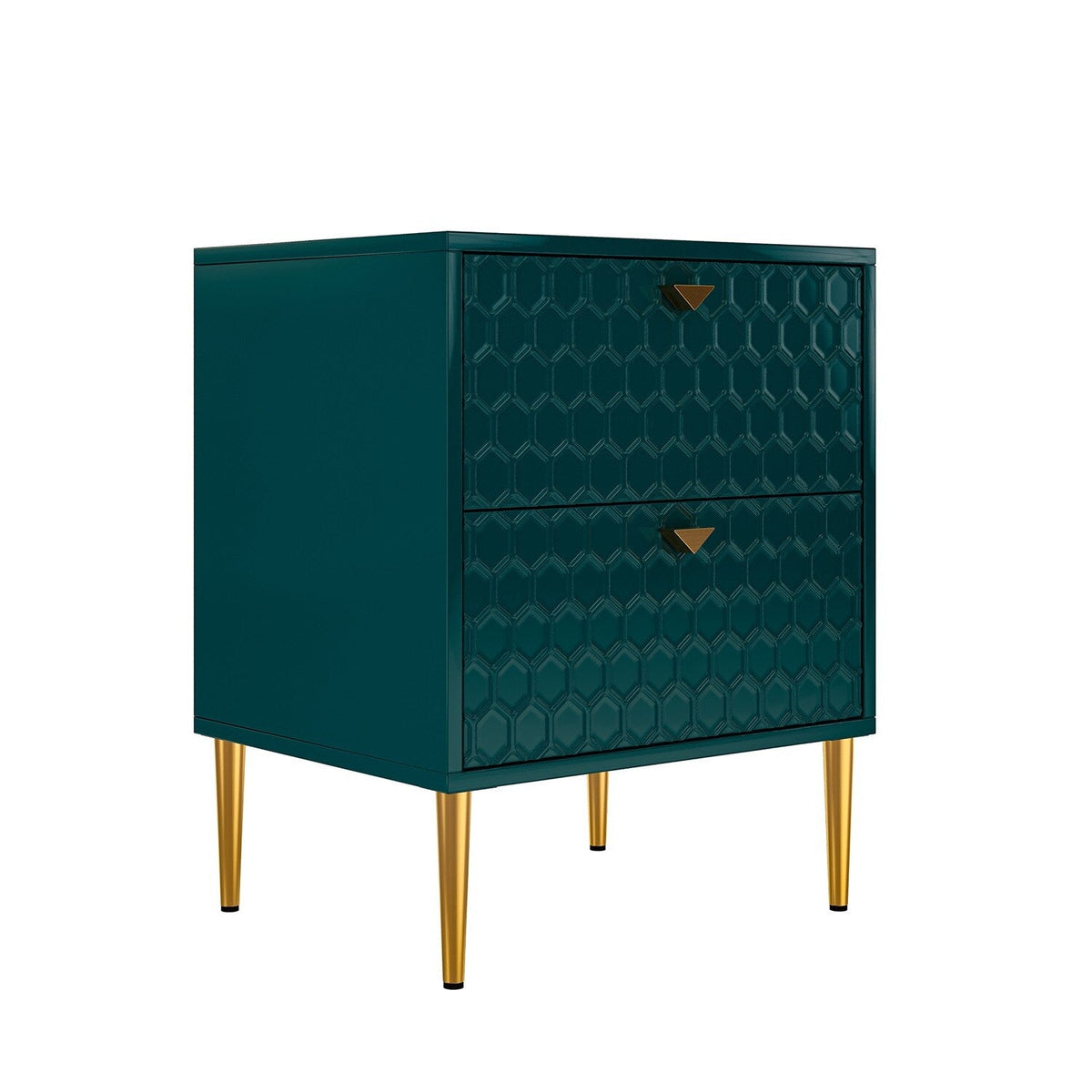 Mondawe 19.7 in. 2-Drawer Cabinet Chest, Green