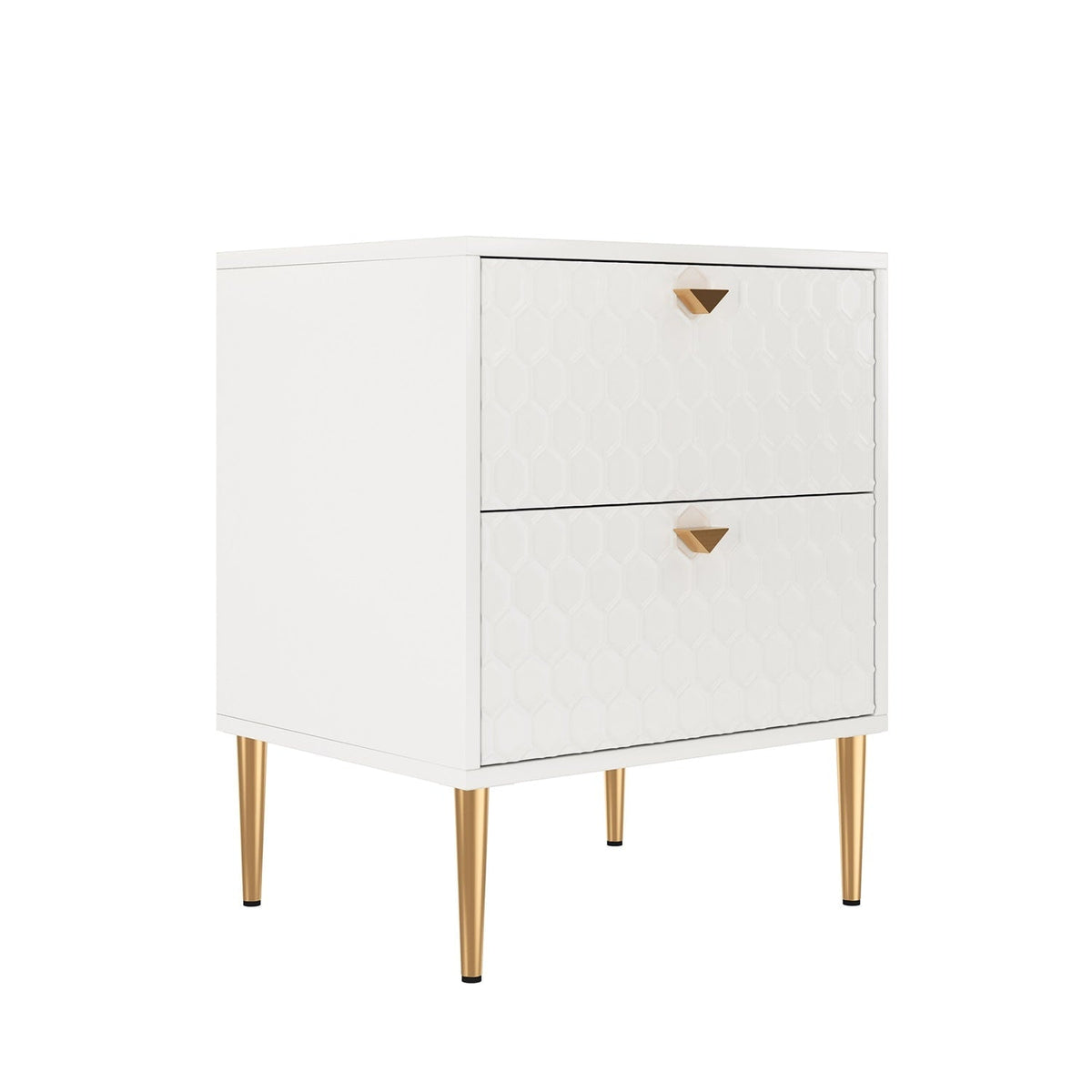 Mondawe 19.7 in. 2-Drawer Cabinet Chest, White