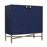 Mondawe 31.5 in. 2-Door Locker Accent Cabinet Chests, Blue