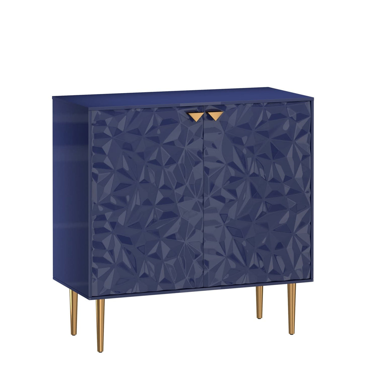 Mondawe 31.5 in. 2-Door Locker Accent Cabinet Chests, Blue