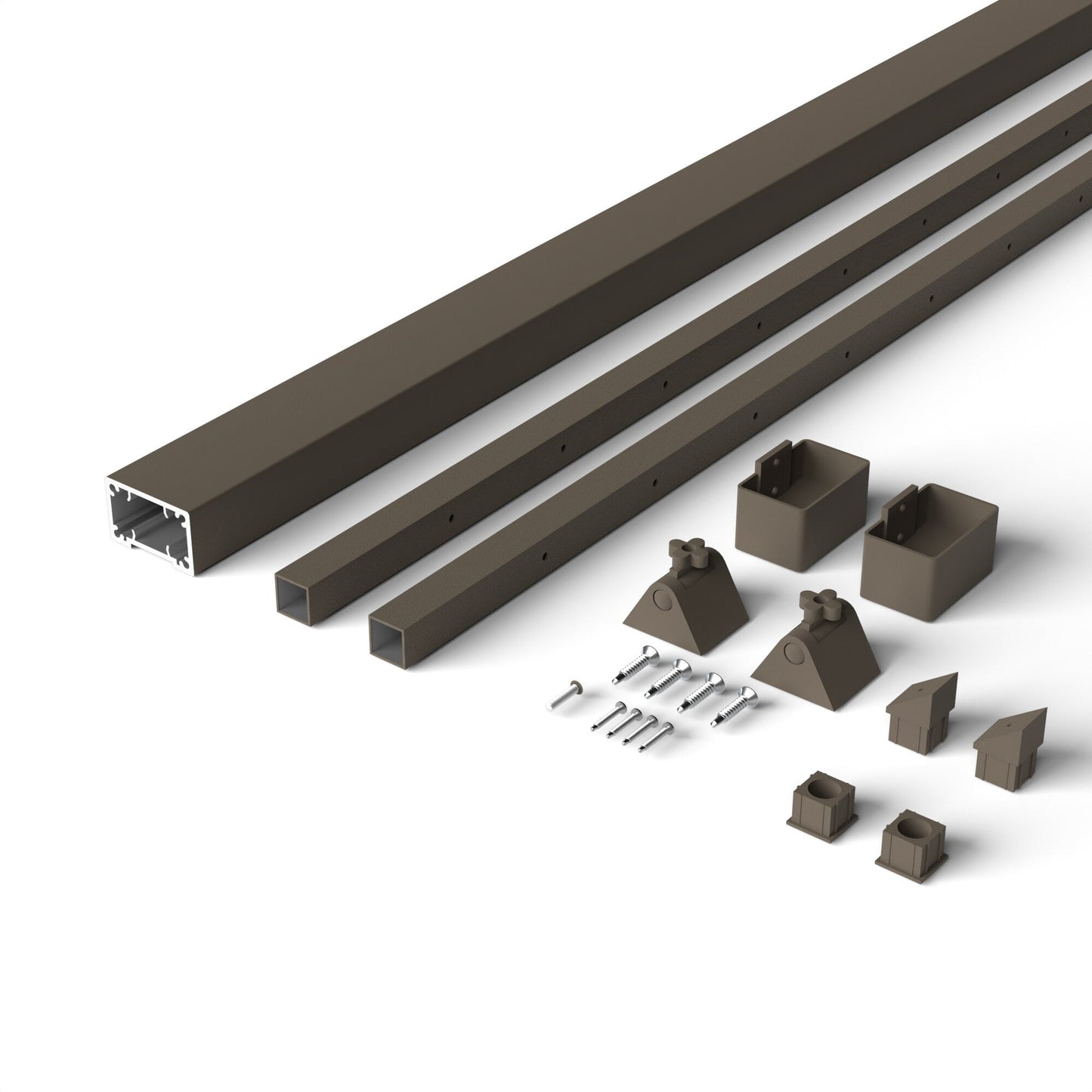 Deckorators Contemporary Cable 8-ft x 2-in Textured Bronze Aluminum Deck Stair Cable Rail Kit